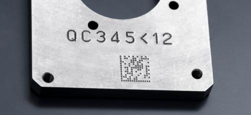 Marcação de identificação do código Datamatrix