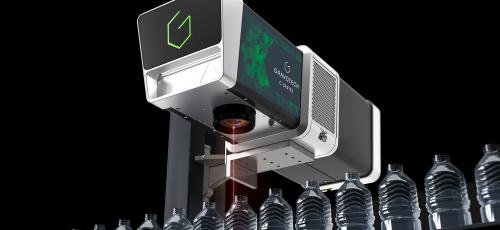 On the fly marking with laser serie